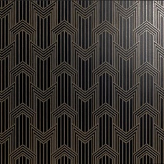 GEOMETRIA OTTONE SU NERO MATT 60х60