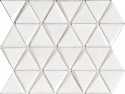 Испанская плитка L'Antic Colonial Mosaics Collection Effect Triangle White 26 31