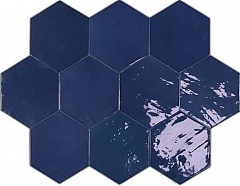 Плитка Zellige Hexa Cobalto  Mix 10.8 12.4