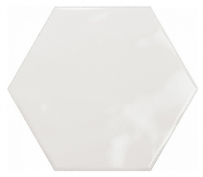 Испанская плитка Ribesalbes Geometry Hex White Glossy 15 17.3