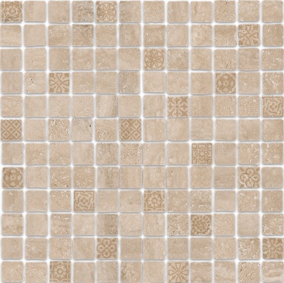 Российская плитка Kerama Marazzi Риальто Антика MBD004 Декор Риальто Антика 2 мозаичный бежевый матовый  30 30