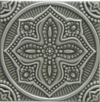 Испанская плитка Adex Studio ADST4095 Adex Studio Relieve Mandala Planet Eucalyptus 14.8 14.8