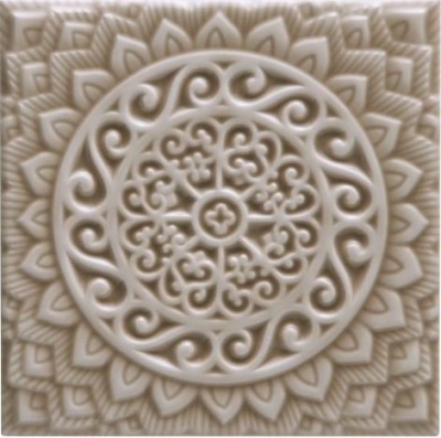 Испанская плитка Adex Studio ADST4100 Adex Studio Relieve Mandala Universe Sands 14.8 14.8