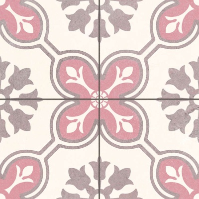 Турецкая плитка Etili Seramik Chateau Chateau Rose Pre-cut 45 45