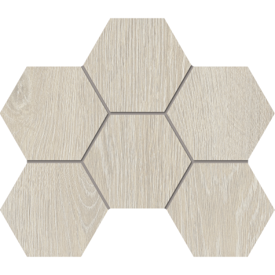 Российская плитка Estima Kraft Wood KW00 Hexagon структур. 25 28.5