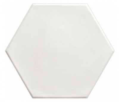 Испанская плитка Ribesalbes Geometry Hex White Matt 15 17.3