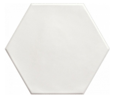 Испанская плитка Ribesalbes Geometry Hex White Matt 17.3х15