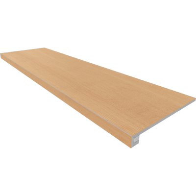 Российская плитка Estima Classic Wood Комплект (Ступень CW04 (33x120) непол. (прямоугол. бортик) без насечек + Подступенок (14,5x120)) 33 120