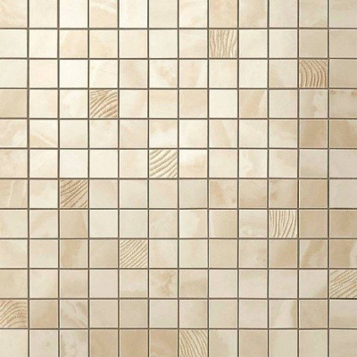 Российская плитка Атлас Конкорд Supernova Onyx S.O. Ivory Chiffon Mosaic 30.5 30.5