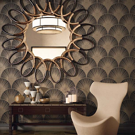 PAVONE OTTONE SU NERO MATT 60х60