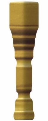 Итальянская плитка Grazia Epoque Внешний угол Ang. Terminale Pitti Mustard Craquele 2 12