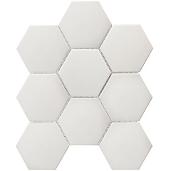 Hexagon  big White Matt Antislip (JFQ51011) 29.5 25.6