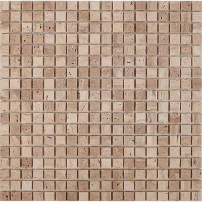 Китайская плитка Pixmosaic Травертин PIX259 (чип 1,5x1,5 см.) 30 30