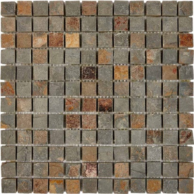 Китайская плитка Pixmosaic Сланец PIX299 (чип 2,3х2,3 см.) 30.5 30.5