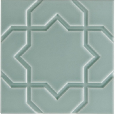 Испанская плитка Adex Neri ADNE4149 Relieve Liso Star Sea Green 15 15