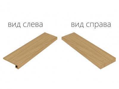 Российская плитка Italon Element Wood Элемент Олмо Ступень Угловая Правая 33 120