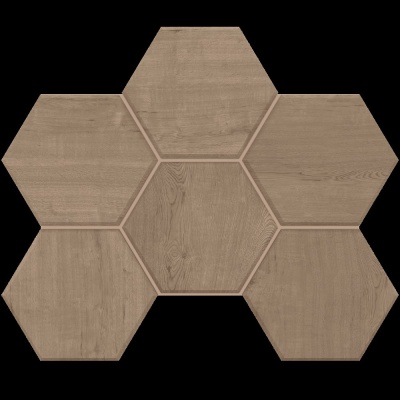 Российская плитка Estima Classic Wood Classic Wood CW03 Мозаика Hexagon Rusty Beige Непол. 25 28,5