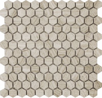 Китайская плитка DonnaMosaic Каменная мозаика QS-Hex011-25H/10 30.5 30.5