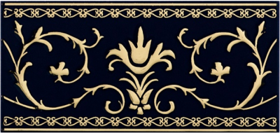 Итальянская плитка Petracer's Grand Elegance Gold Petracer's Grand Elegance Gold Narciso-A Oro Blu 10 20