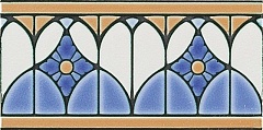 Плитка Bordura Fenice Cobalt Craquele 20х10 (Италия) Bordura Fenice Cobalt Craquele 20х10