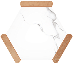 Плитка Menorca Calacatta 25х22 (Испания) Menorca Calacatta 25х22