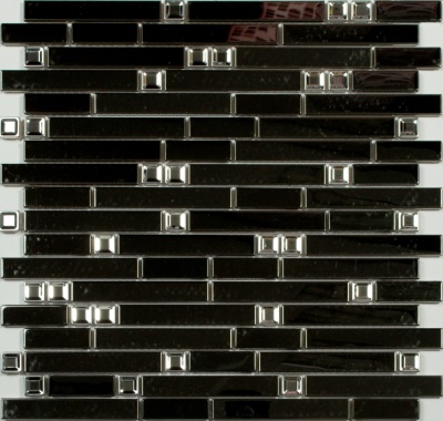 Китайская плитка NS-mosaic  Metal series MS-604 (1.5x4.8x9.8) 29.8 30.5