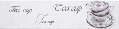 Испанская плитка Monopole Veronika Decor Veronika Tea Cup Blanco 10 40