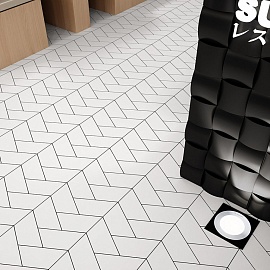 TRAPEZIUM FLOOR R9 ICE WHITE MATT