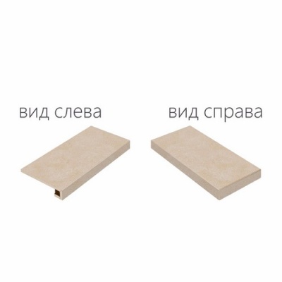 Российская плитка Italon Materia Materia Magnesio Scalino Ang.Dx Nat (Угловая Правая) 33x45 45 33