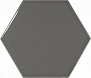 Scale Hexagon Dark Grey 10.7 12.4