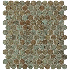 Плитка Sheer Deco Rust Round Mosaico 29.5 32.5