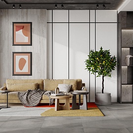Sahara Dark Grey Лаппатированный