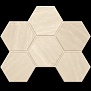Gabbro GB01 Мозаика Hexagon Непол. White 25 28.5