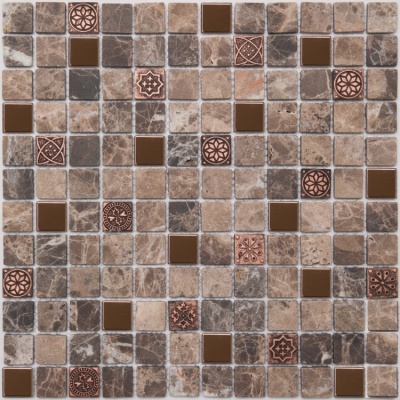 Китайская плитка NS-mosaic  Stone series K-716 (2.3x2.3) 29.8 29.8
