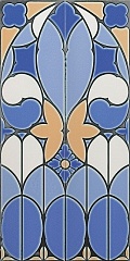 Плитка Pannello Fenice Cobalt Craquele 80х40 (Италия) Pannello Fenice Cobalt Craquele 80х40