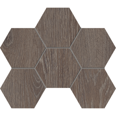 Российская плитка Estima Kraft Wood KW03 Hexagon структур. 25 28,5