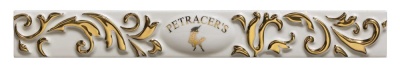 Итальянская плитка Petracer's Primavera Romana Petracers Primavera Romana Listello Logo Bianco 32.5 4