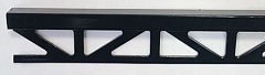 B71342551 Perfil Pro-Part Aluminio Lacado Negro 1.1 250