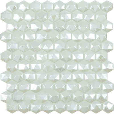 Испанская плитка Vidrepur Hex Hex Diamond 350D Белый 30.7 31.7