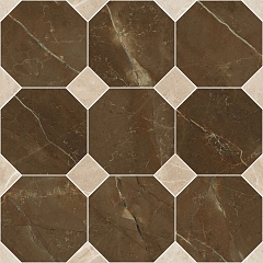 262613 Emote Versace Home Mos. Ottagono Pulpis Marrone 39 39