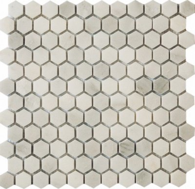 Китайская плитка DonnaMosaic Каменная мозаика QS-Hex001-25P/10 30.5 30.5