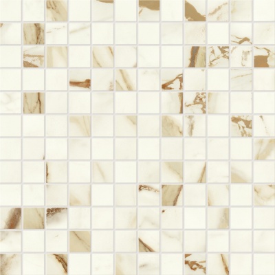 Итальянская плитка Atlas Concorde Marvel Shine Calacatta Imperiale Mosaico Lapp 30 30