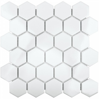 Китайская плитка StarMosaic Hex, Octagon, Triangolo Hexagon small White Glossy (MT32000/IDL1001) 26.5 27.8