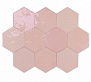 Zellige Hexa Pink Mix 10.8 12.4