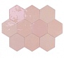 Zellige Hexa Pink Mix 10.8 12.4