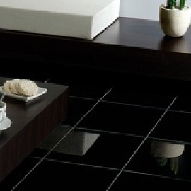 Плитка Черный глазурованный