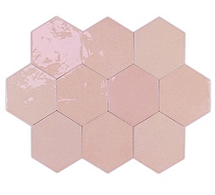 Zellige Hexa Pink Mix 10.8 12.4