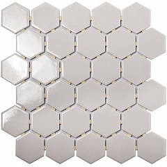Hexagon small Grey Glossy (MT20116) 28.2 27.1