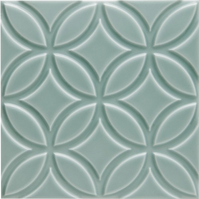 Испанская плитка Adex Neri ADNE4147 Relieve Botanical Sea Green 15 15