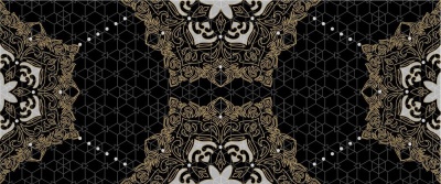 Итальянская плитка ArtiCer Gold ArtiCer Gold Pizzo Noir 25 60